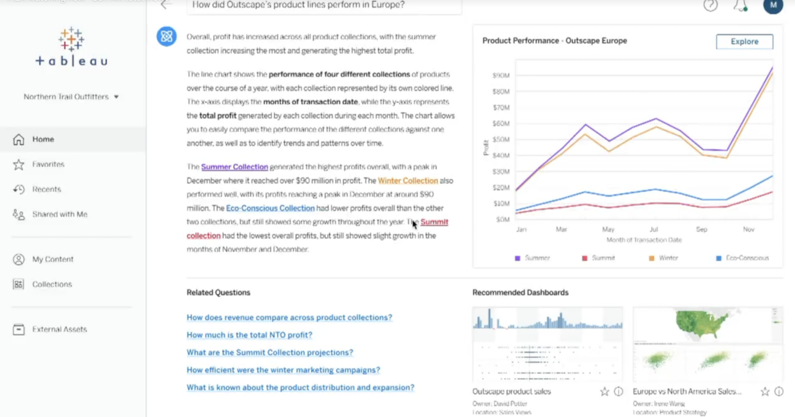 Einstein GPT For Tableau Market Anomaly